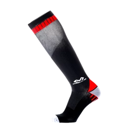 McDavid Elite Active Compression Socks 8842 Black/Scarlet Kompressziós zokni férfiaknak