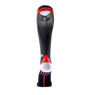 McDavid  Elite Active Compression Socks 8842 Black/Scarlet  Kompressziós zokni férfiaknak