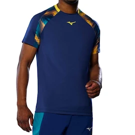 Mizuno Frontier Shadow Tee M Bellwether Blue Férfipóló