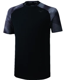 Mizuno Printed Tee black Férfipóló