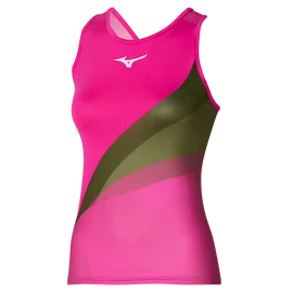 Mizuno Release Printed Tank Pink Glo Női ujjatlan póló