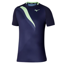 Mizuno Release Shadow Graphic Tee Evening Blue Férfipóló