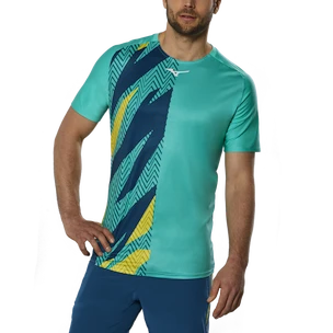 Mizuno  Shadow Graphic Tee Turquoise Férfipóló M