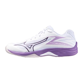 Mizuno Thunder Blade Z White/Patrician Purple/Quince Női teremcipő