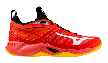 Mizuno  WAVE DIMENSION Radiant Red/White/Carrot Curl  Férfiteremcipő EUR 39