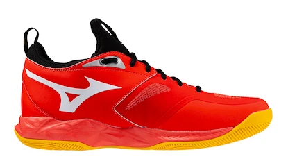 Mizuno  WAVE DIMENSION Radiant Red/White/Carrot Curl  Férfiteremcipő EUR 39