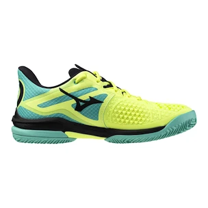 Mizuno Wave Exceed Tour 6 CC Sunny Lime/Black/Atlantis  Férfiteniszcipő EUR 42