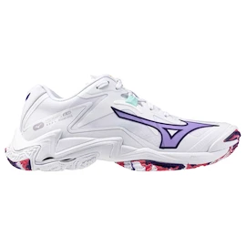 Mizuno Wave Lightning Z8 W White/Violet Indigo Női teremcipő