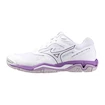 Mizuno  Wave Phantom 3 White/Patrician Purple/Quince  Női teremcipő