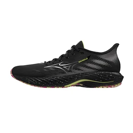 Mizuno Wave Rider 28 Black / Silver / Sunny Lime Férfi futócipő