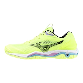 Mizuno Wave Stealth 6 Neo Lime/Black/Splish Splash Férfiteremcipő