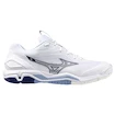 Mizuno  Wave STEALTH 6 White/Bellwether Blue  Férfiteremcipő