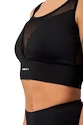 Nebbia  Black Mesh Design Sports Bra "Breathe" 412 black Női melltartó