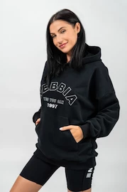 Nebbia Branded Oversized Hoodie black Női melegítőfelső