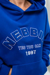 Nebbia  Branded Oversized Hoodie blue Női melegítőfelső