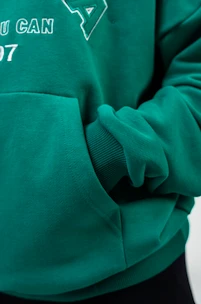 Nebbia  Branded Oversized Hoodie green Női melegítőfelső