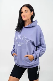 Nebbia Branded Oversized Hoodie purple Női melegítőfelső