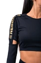 Nebbia  Crop Top 821 black Női póló