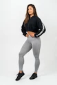 Nebbia  Cropped Zip-Up Hoodie black Női melegítőfelső