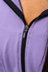 Nebbia  Cropped Zip-Up Hoodie purple Női melegítőfelső