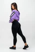 Nebbia  Cropped Zip-Up Hoodie purple Női melegítőfelső