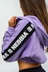 Nebbia  Cropped Zip-Up Hoodie purple Női melegítőfelső