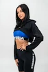 Nebbia  Designer Cropped Hoodie black Női melegítőfelső