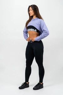 Nebbia  Designer Cropped Hoodie purple Női melegítőfelső M