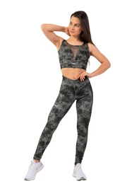 Nebbia EKO leggings „Breathe“ mesh 400 camo green Női leggings