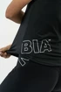 Nebbia  FIT Activewear Functional T-shirt with Short Sleeves black Női póló