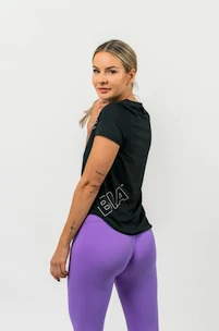 Nebbia  FIT Activewear Functional T-shirt with Short Sleeves black Női póló