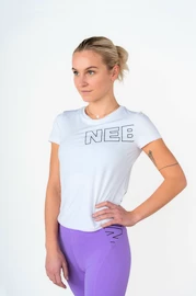 Nebbia FIT Activewear Functional T-shirt with Short Sleeves white Női póló