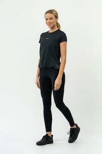 Nebbia  FIT Activewear T-Shirt “Airy” with Reflective Logo black Női póló