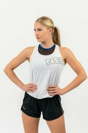 Nebbia FIT Activewear Tank Top “Airy” with Reflective Logo white Női ujjatlan póló