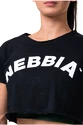 Nebbia  Fit & Sporty crop top black Női felső