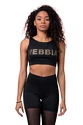 Nebbia  Gold Mesh Mini Top 830 black Női póló