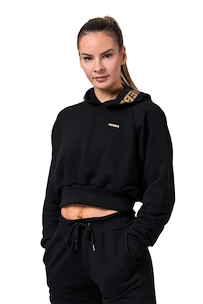 Nebbia  Golden Crop hoodie 824 black Női melegítőfelső XS