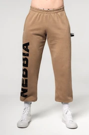 Nebbia Gym Sweatpants Baggy Style GYM BRO Light Brown Férfi-melegítőalsó