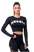 Nebbia Hero Sporty Hero crop top long sleeve black Női felső