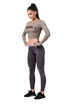 Nebbia Hero Sporty Hero crop top long sleeve mocha Női póló