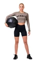 Nebbia Hero Sporty Hero crop top long sleeve mocha Női póló