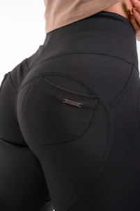 Nebbia  High Waist & Lifting Effect Bubble Butt Pants black Női leggings