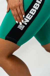 Nebbia  High Waisted Biker Shorts green Női kerékpáros rövidnadrág