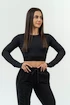 Nebbia Intense Women's Long Sleeve Crop Top Perform 839 Black Női felső