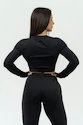 Nebbia Intense Women's Long Sleeve Crop Top Perform 839 Black Női felső