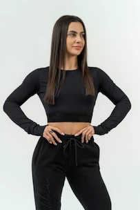 Nebbia Intense Women's Long Sleeve Crop Top Perform 839 Black Női felső XS