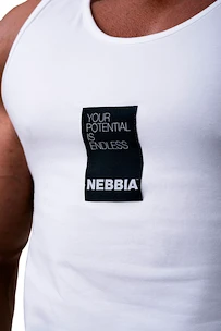 Nebbia Limitless Your Potential Is Endless 174 white Ujjatlan póló férfiaknak XXL