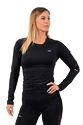 Nebbia  Long Sleeve Smart Pocket Sporty Top 418 black Női póló