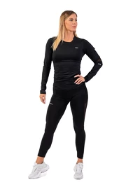 Nebbia Long Sleeve Smart Pocket Sporty Top 418 black Női póló