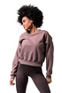 Nebbia  Loose Fit Sweatshirt "Feeling Good" 420 brown Női melegítőfelső